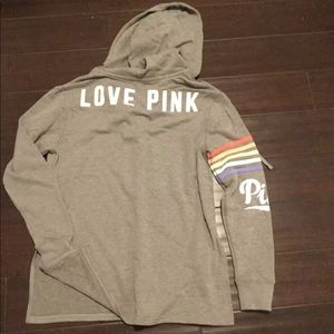 New vs pink rainbow full zip up